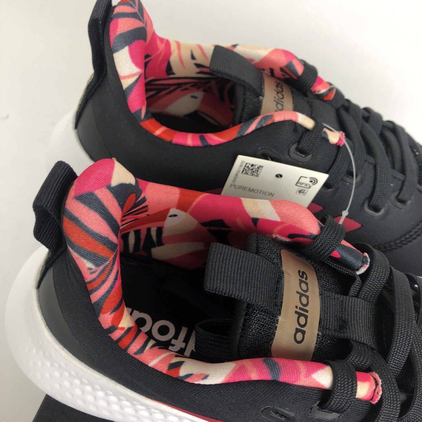 Adidas Womens Size 6.5 Puremotion Running Sneakers Shoes Black / Pink NWT / Box