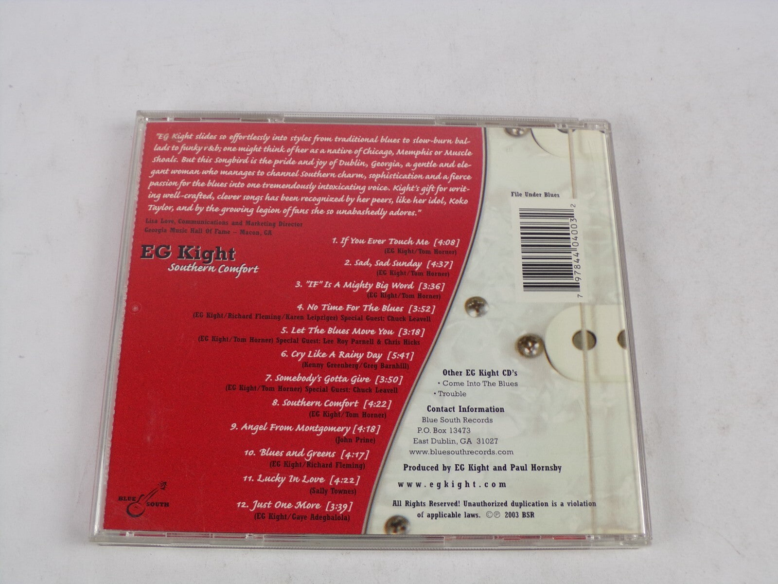 EG Kight Southern Comfort If You Ever Touch Me Sad, Sad Sunday "If" Is A CD#53