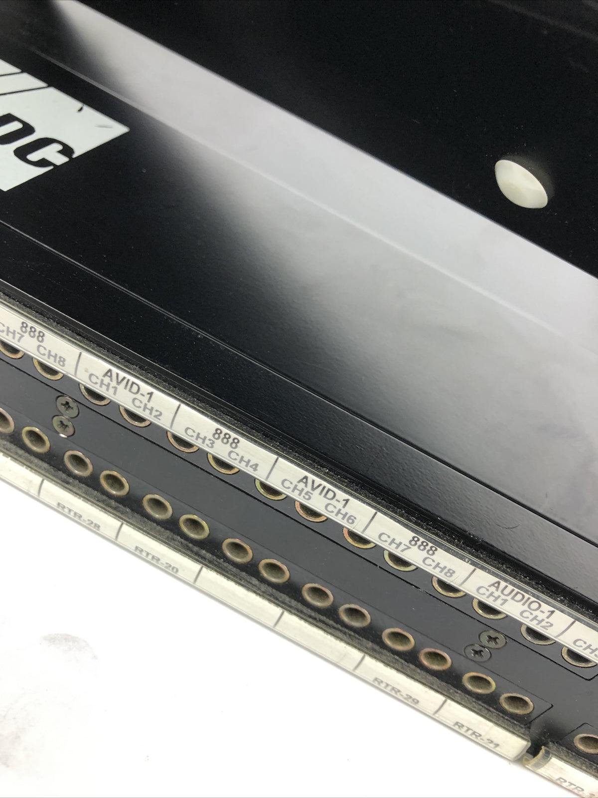 ADC 96 Bantam TT patchbay connected  to ADC UP-96NMKII  PPC RACKMOUNT PATCHBAY 3