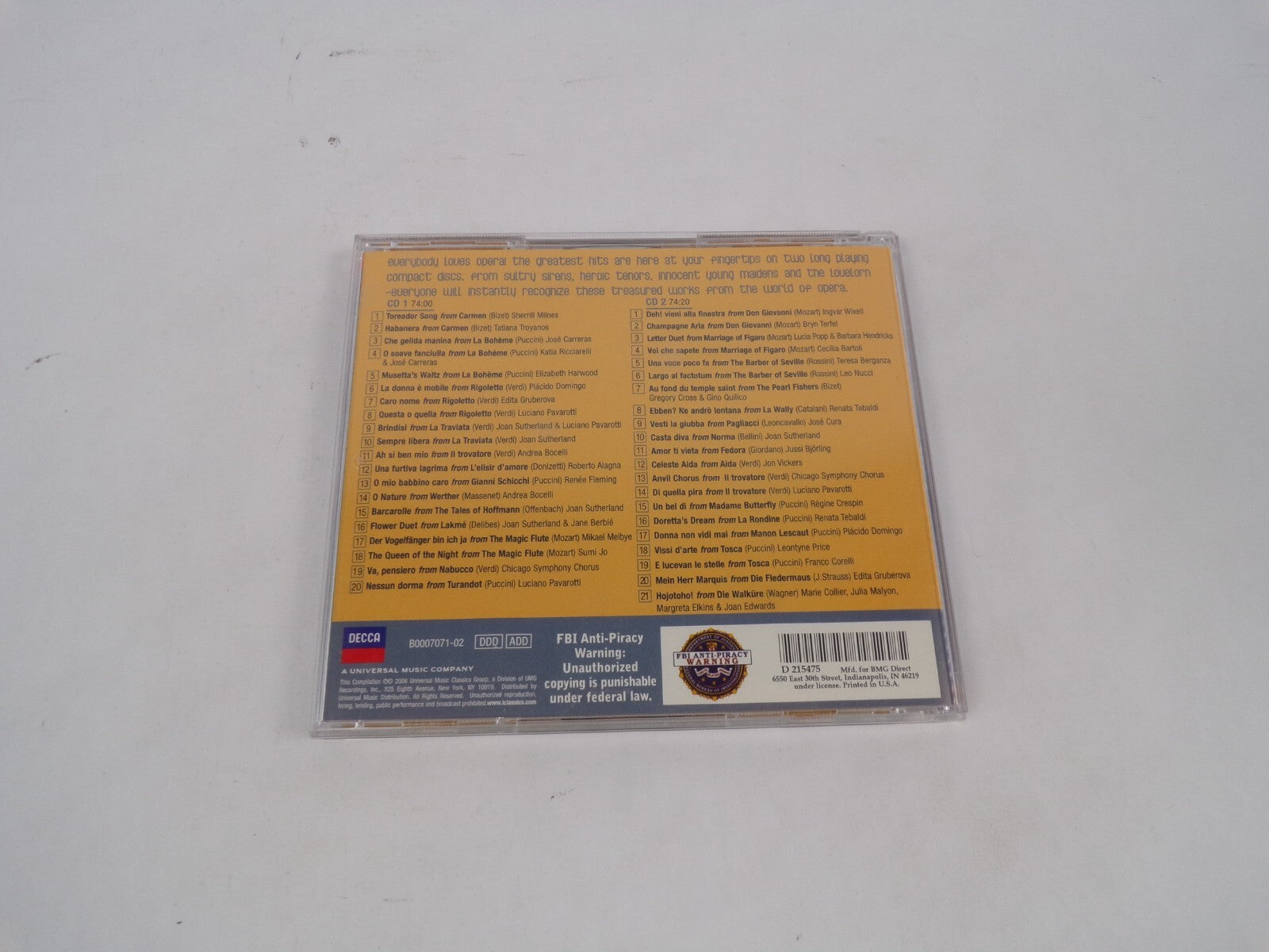 Everybodys Opera Anvil Chorus At Trovate La Donna E mobile From Ringtones CD#67