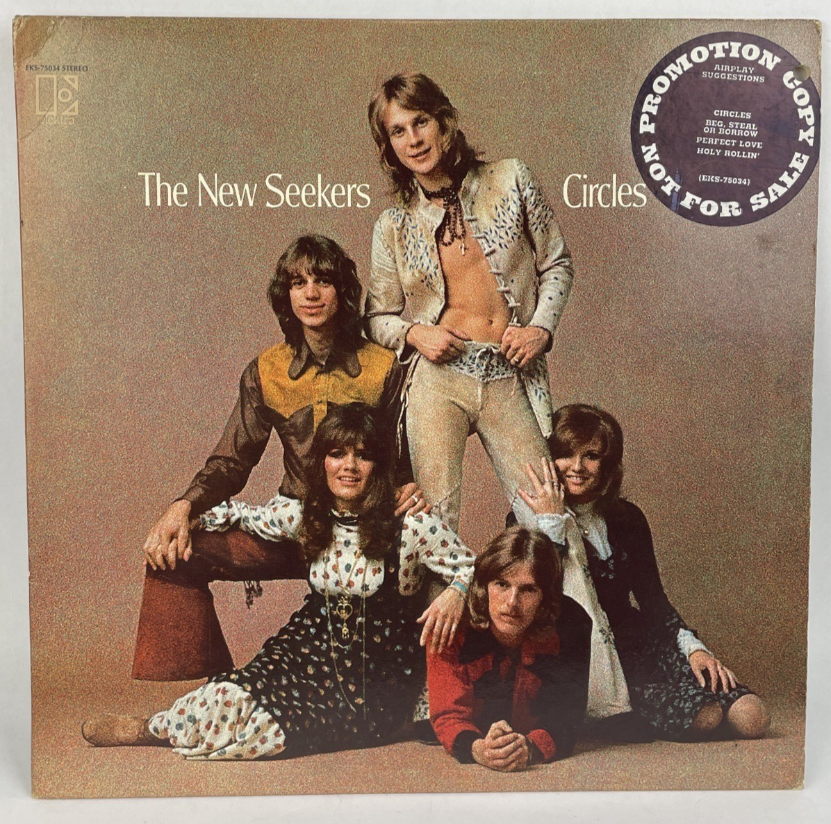 The New Seekers - Circles LP Vinyl Record 1972 Elektra Records Promo Copy