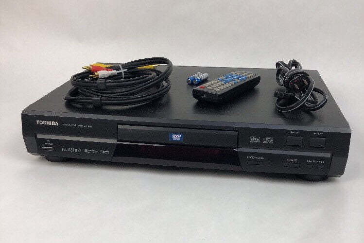 TOSHIBA SD-1600U DVD PLAYER W/ REMOTE + ALL CABLES USED & WORKS GREAT FSTSHP