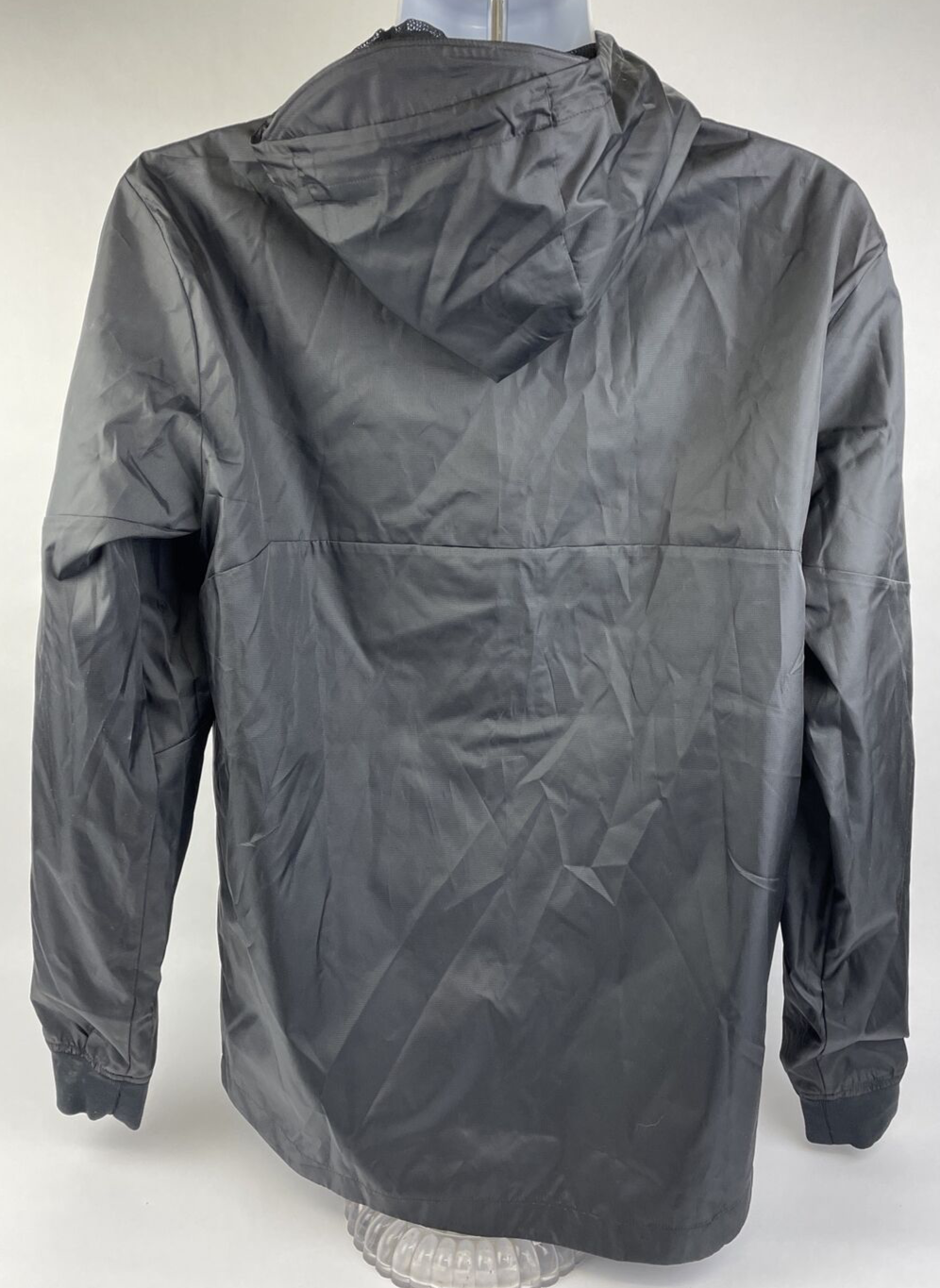 Under Armour STORM Mens Medium Jacket Black Full Zip Hooded CC+HS Logo NEW