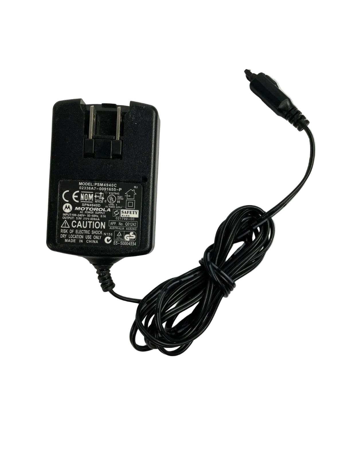 Genuine Motorola PSM4940C AC Adapter Output 5.9 V 400mA Power Supply Adapter A75