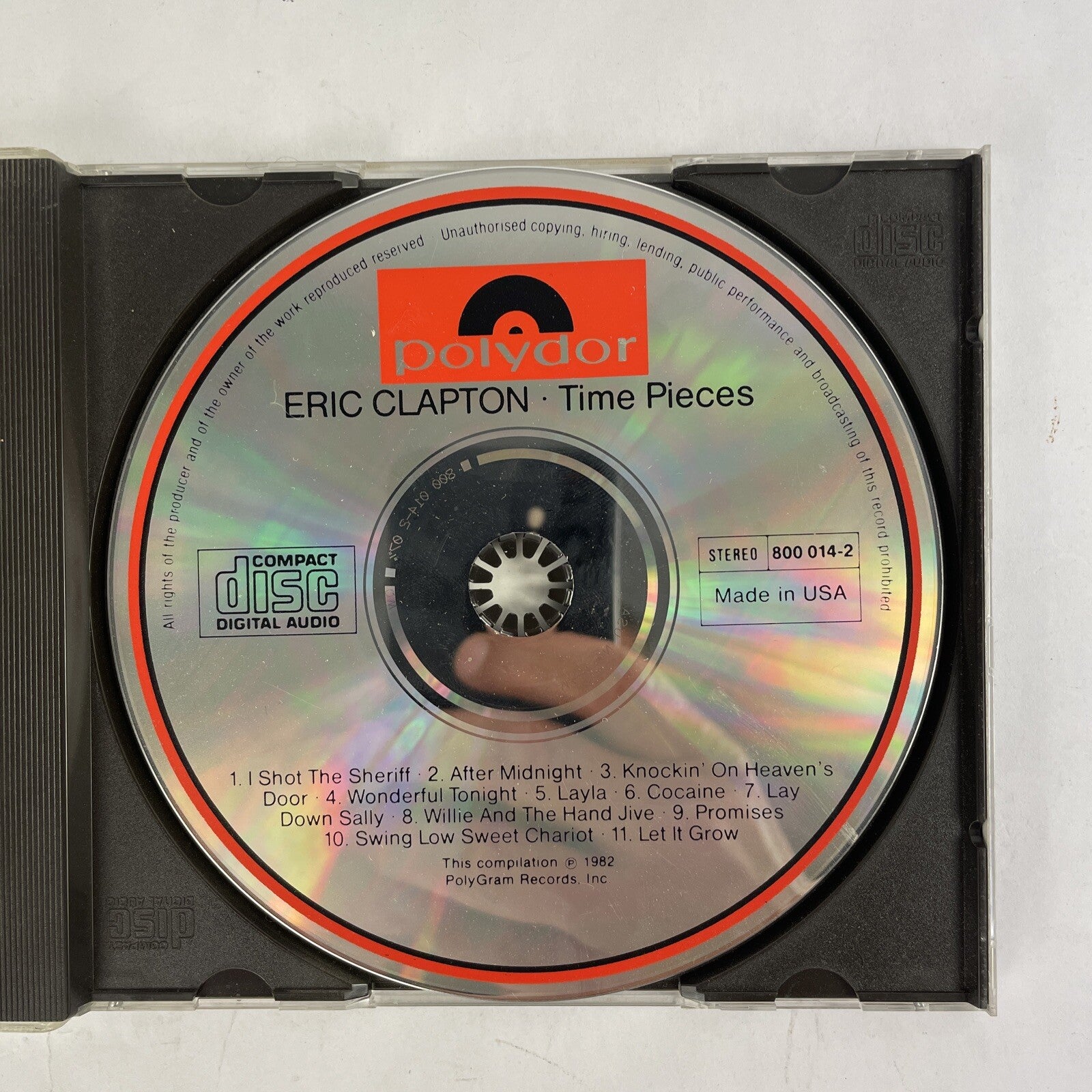 ERIC CLAPTON - Timepieces /The Best Of Eric Clapton CD #17 