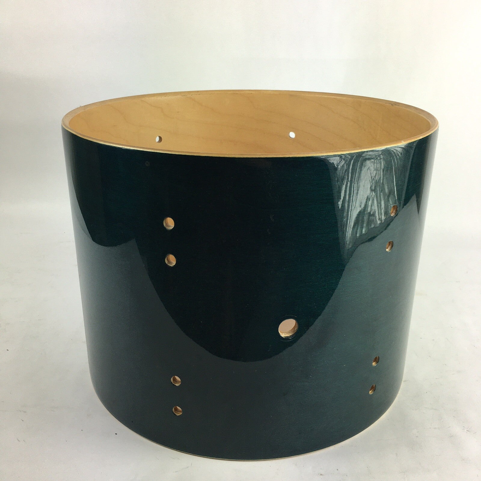 Premier Classic Series Maple 12” X 9” Tom Drum Shell Olive Green Stain