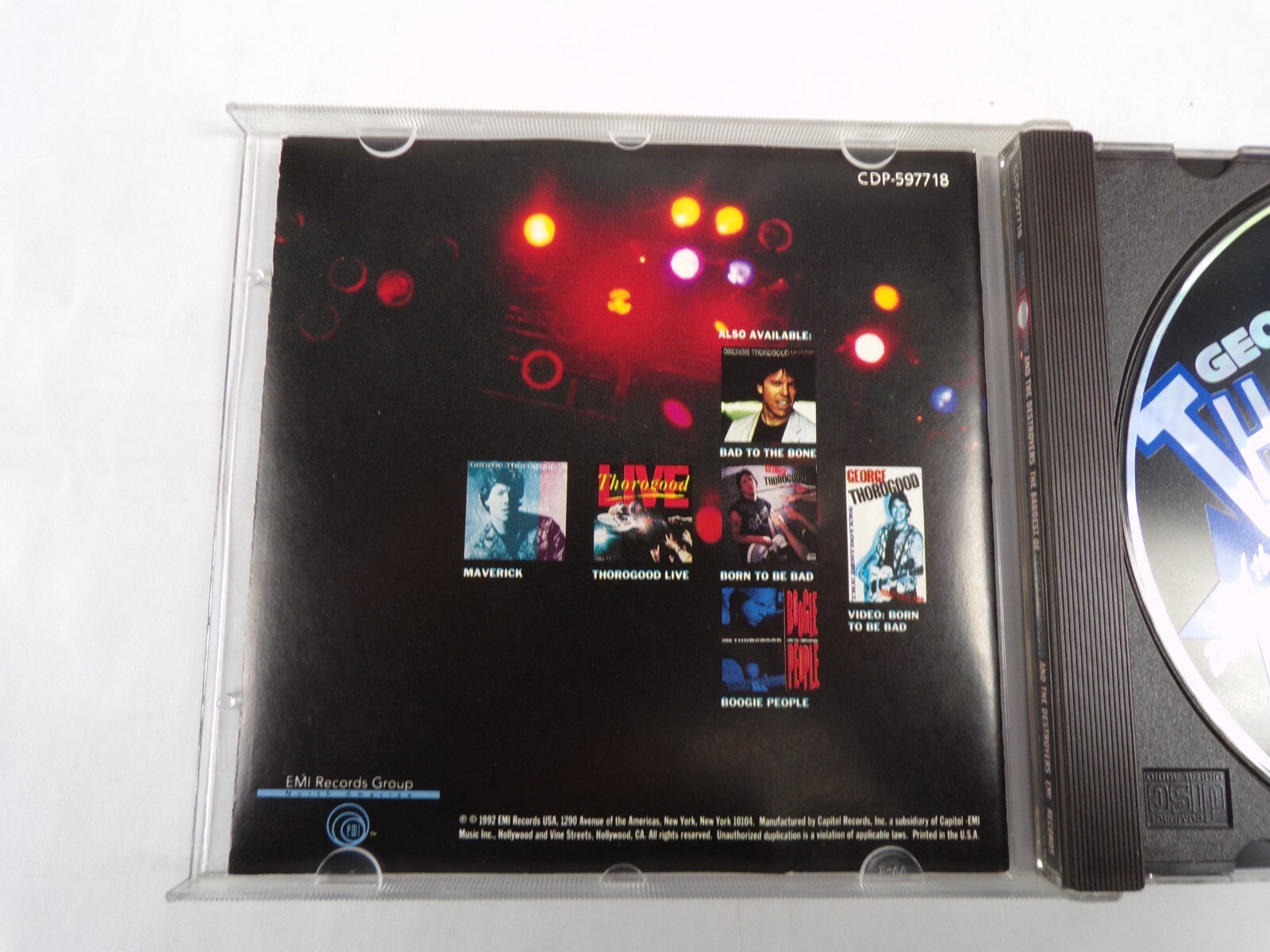 George Thorogood And The Destroyers The Baddest Of George Thorogood CD#55