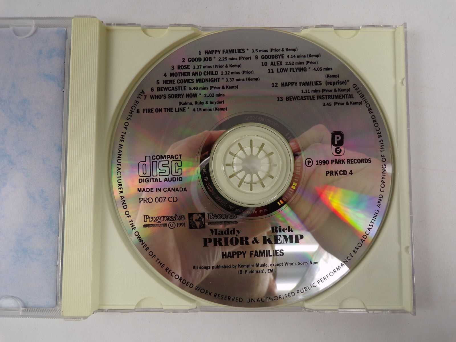 Maddy Prior & Rick Kemp Happy Families CD #19