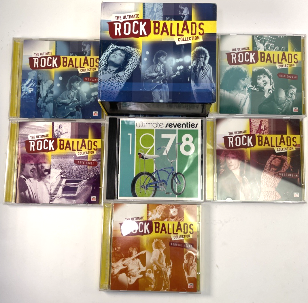 The Ultimate Rock Ballads Collection 8 Disc + Bonus Disc Box CD Set by Time Life