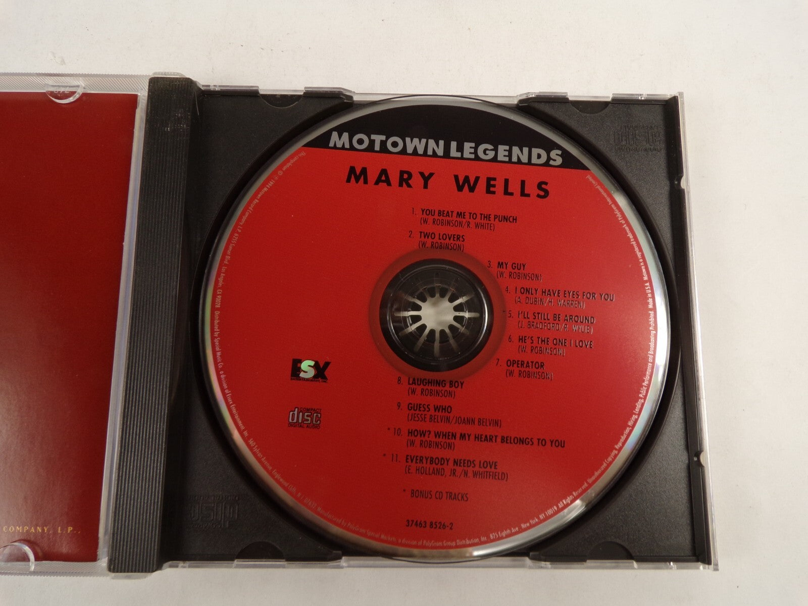 Motown Legends Mary Wells My Guy Two Lovers Operator Guess Who CD#52