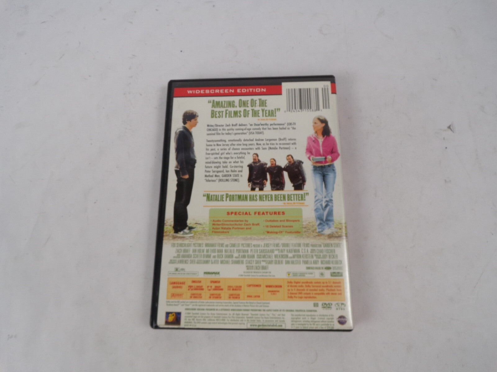 Garden State Zach Braff Natalie Portman "Marvelous Fun Hilarious And DVD Movies