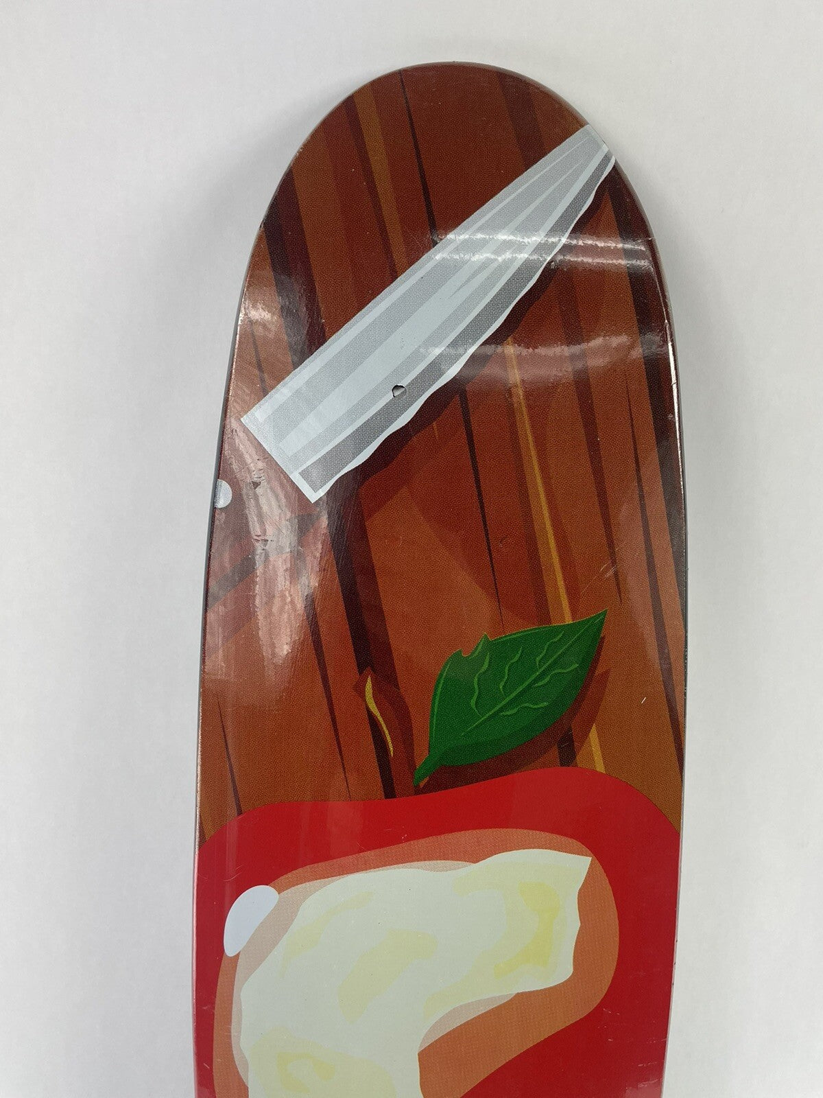 Black C Apple old school cruiser skateboard deck 7.25 x 29 inches made from 7-ply hard rock Canadian maple.
