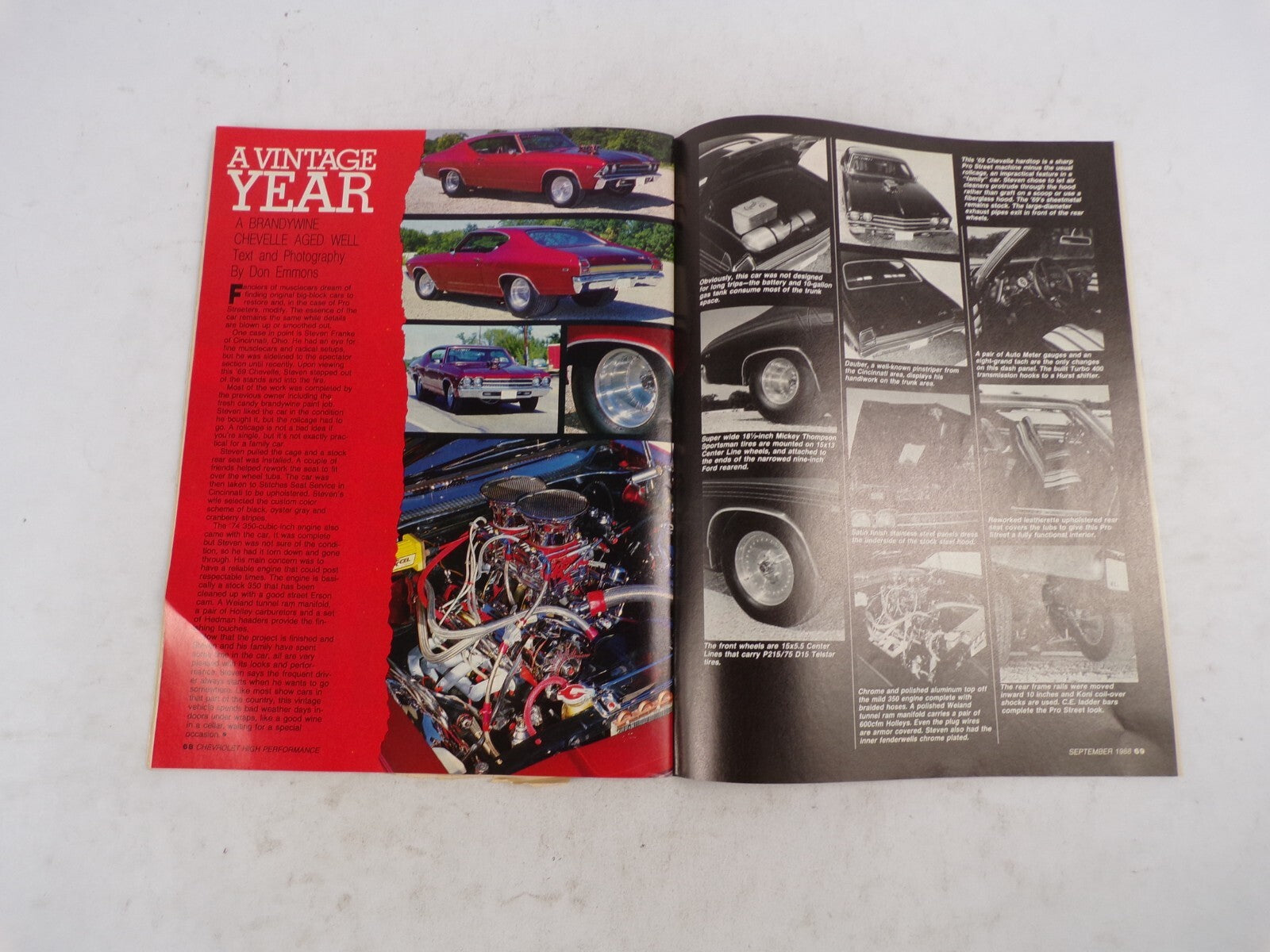 September 1988 Chevrolet High Performance Budget Pro Street Buildup Camaro Power