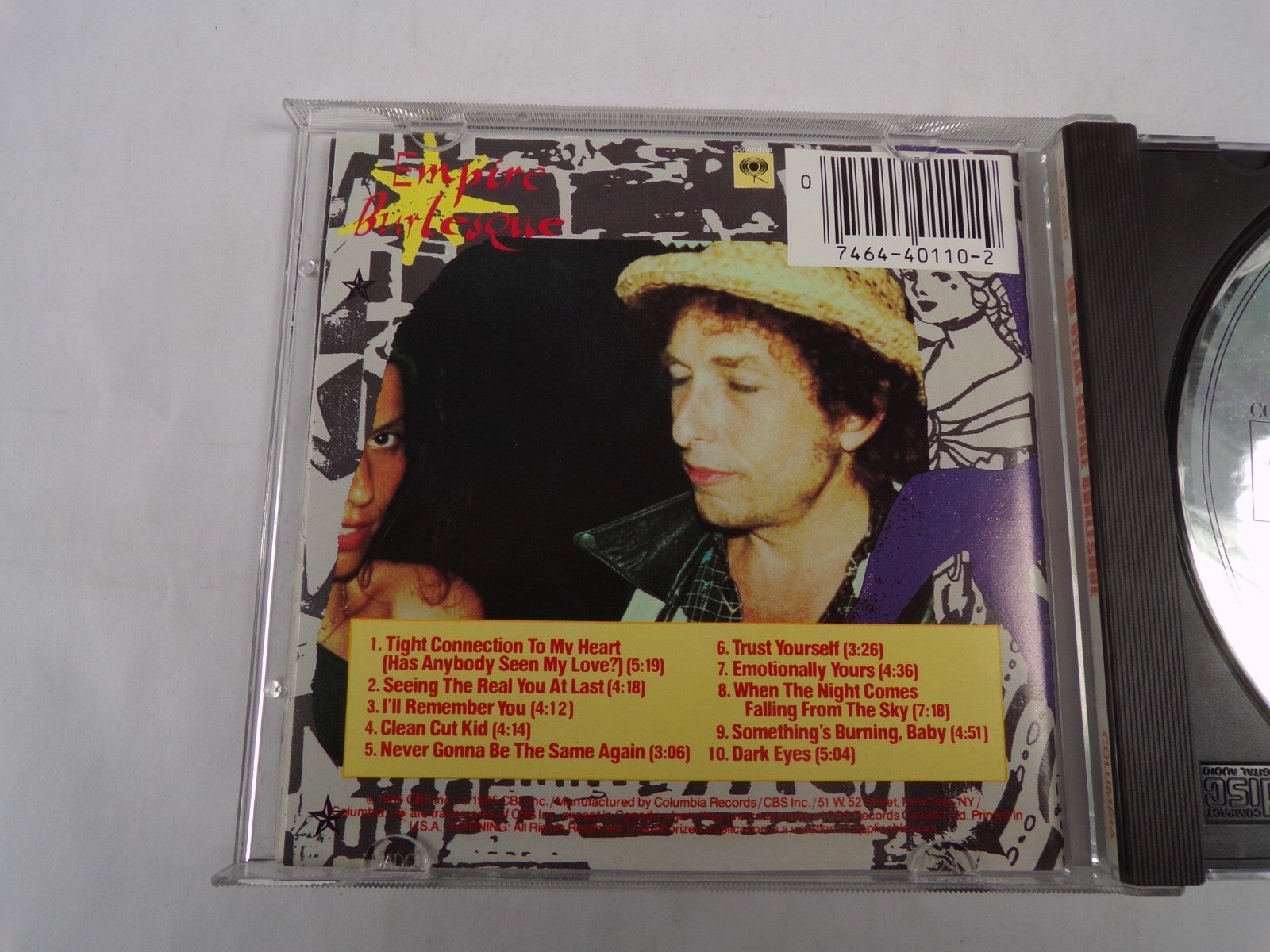 Bob Dylan Emplre Burlesoue Tight Connectio To My Heart Clean Cut Kid CD#55