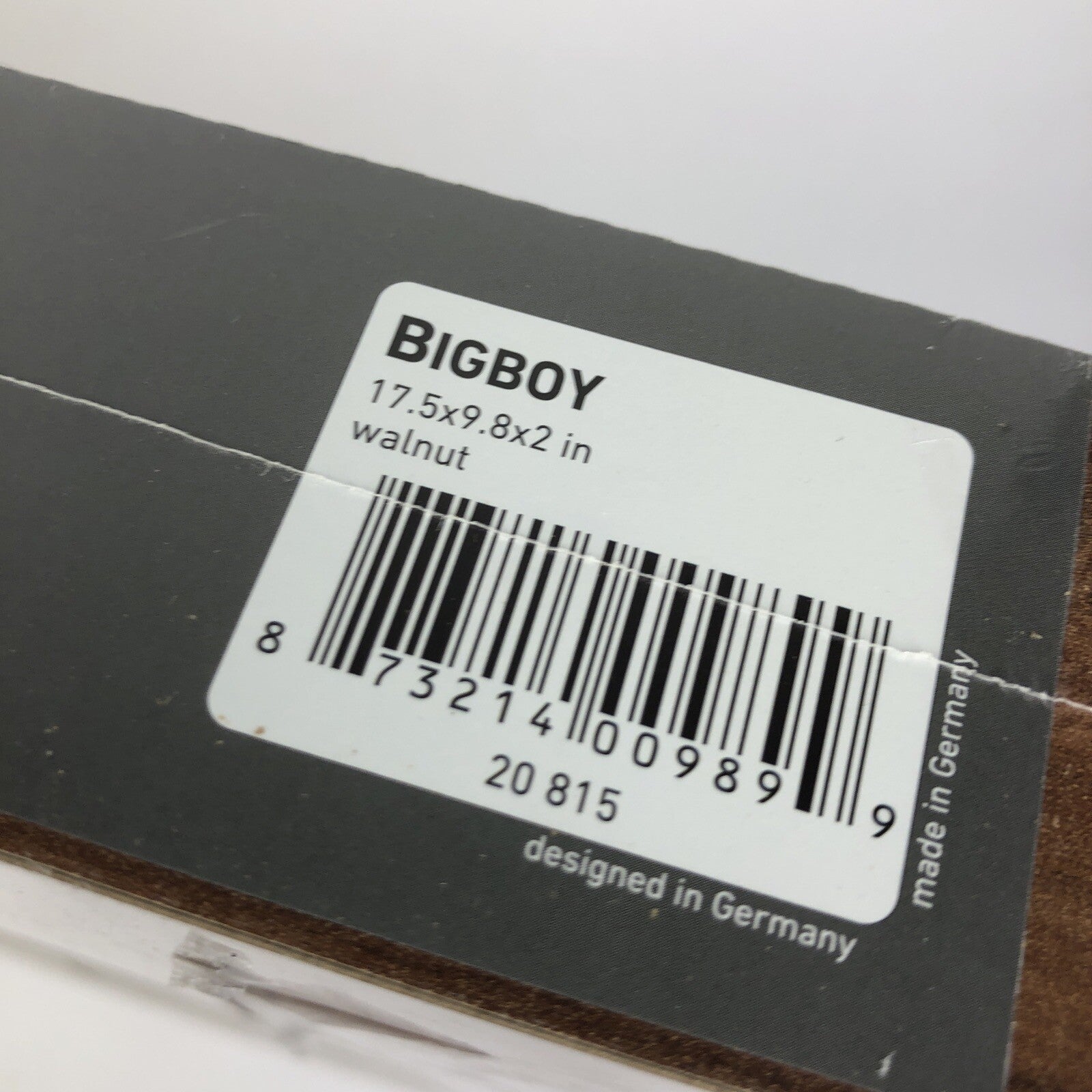 DOLLE GERMANY Big Boy Floating Shelf 17.5" x 10" x 2" Walnut Finish 50KG 110lbs