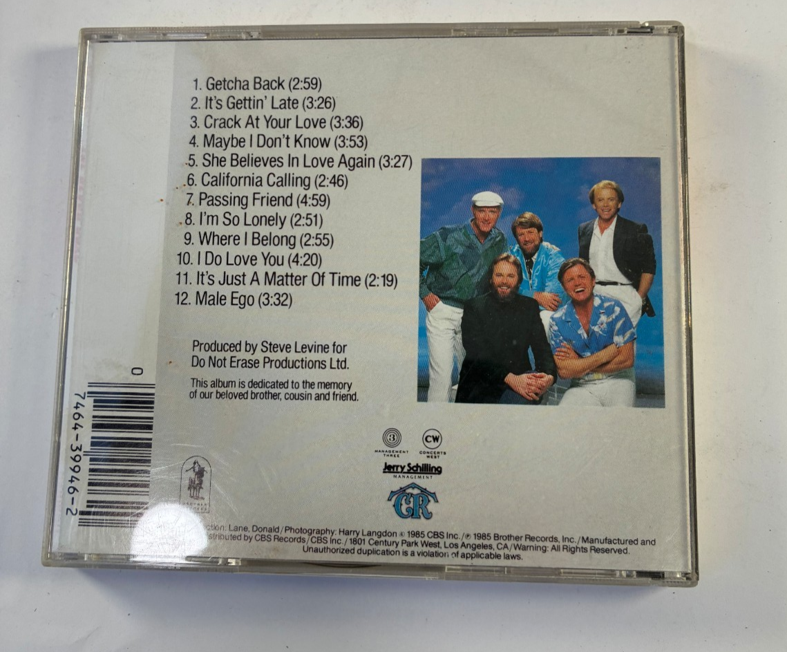 The Beach Boys Self Titled Caribou CD 1985