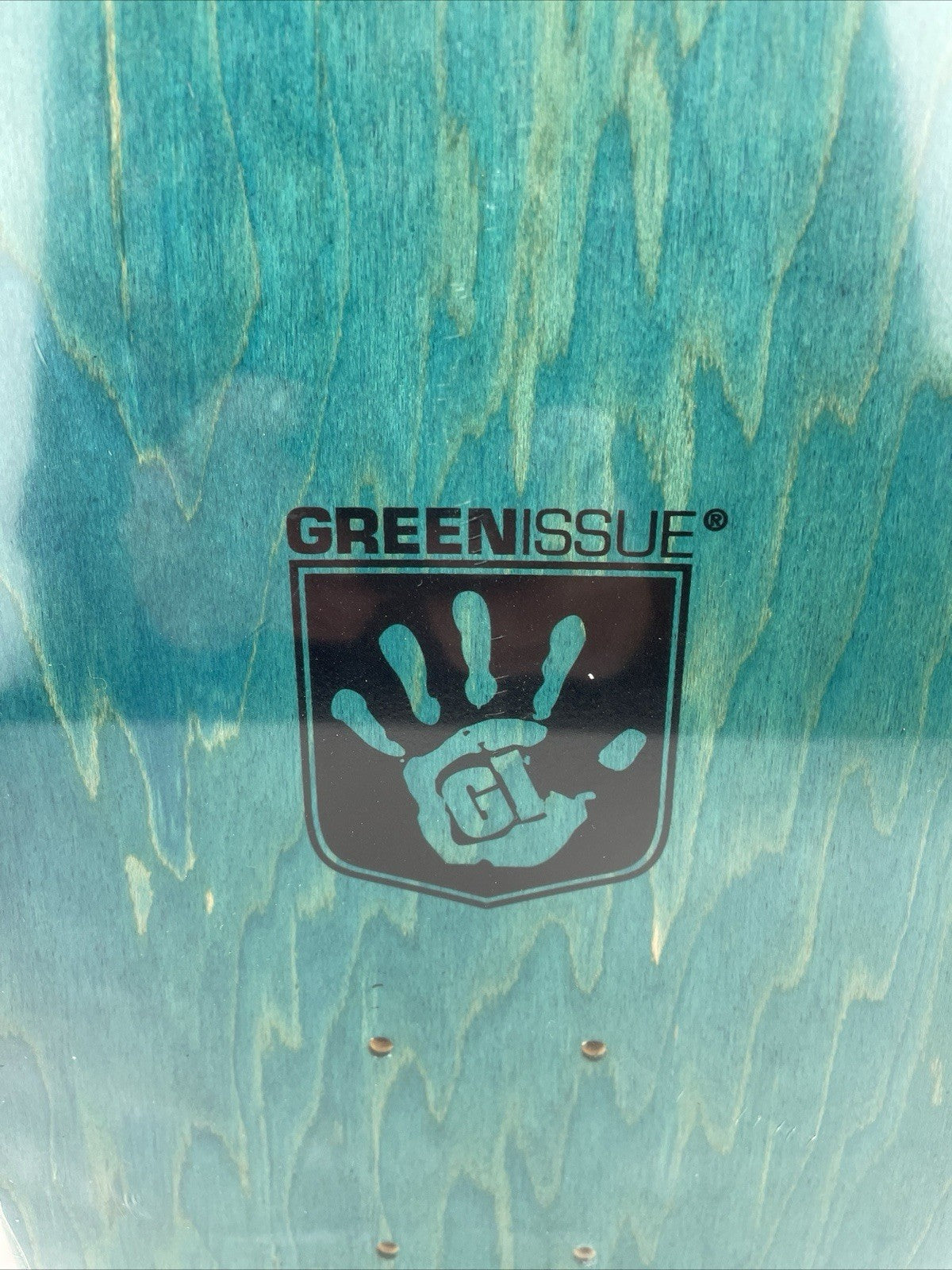 GREEN ISSUE Skateboards Gold Fist Militant Products Skateboard Deck 8.25" - Rare