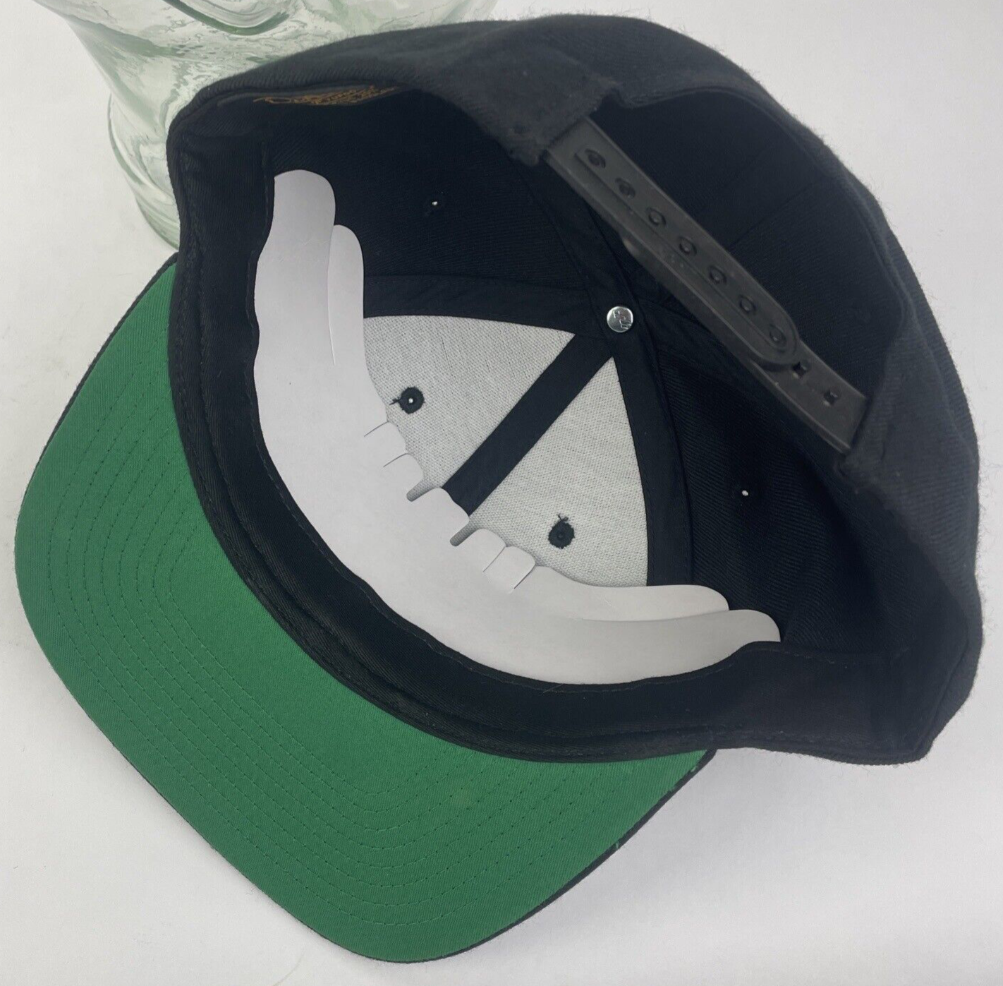 The Classics Yupoong Adjustable Snapback Black Baseball One Size Cap Hat C LOGO