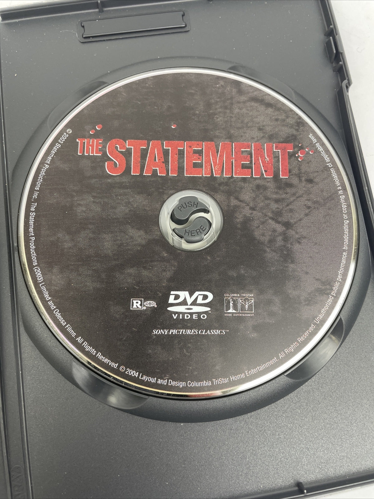 The Statement - DVD Video 2003 Michael Caine Alan Bates w Special Features Mint