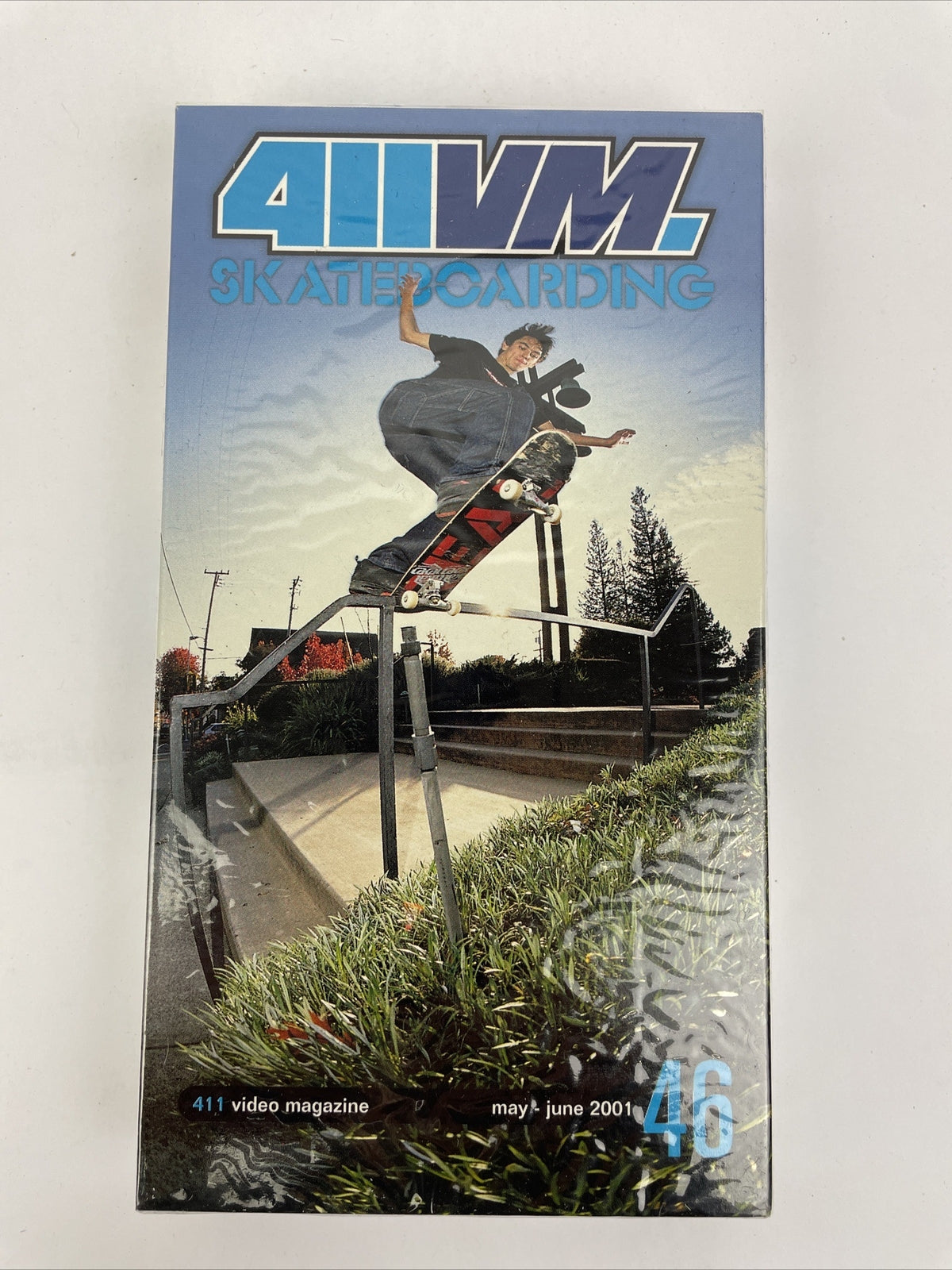 Factory sealed 411VM Skateboarding Issue 46 VHS Tape May/June 2001 featuring Cairo Foster and Caswell Berry.
