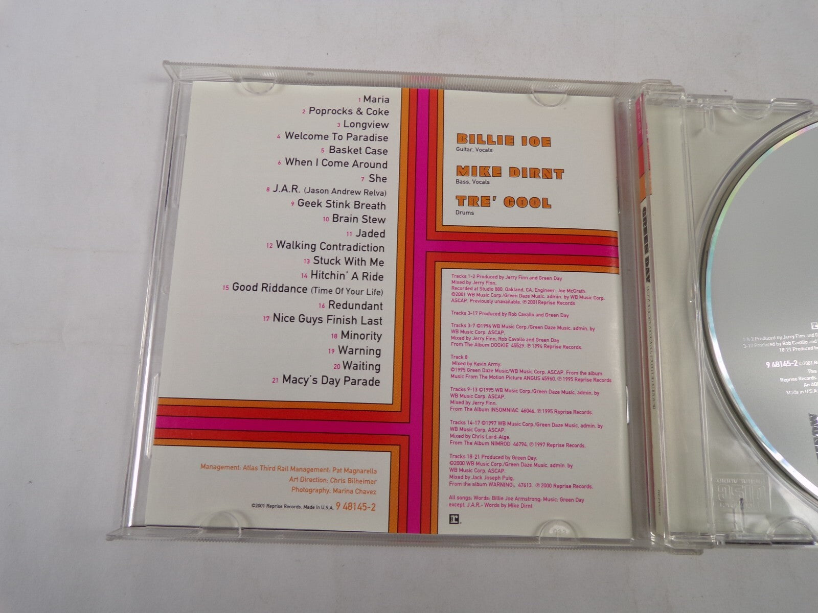 Green Day International Superhits Maria Poprocks & Coke Longview CD#57