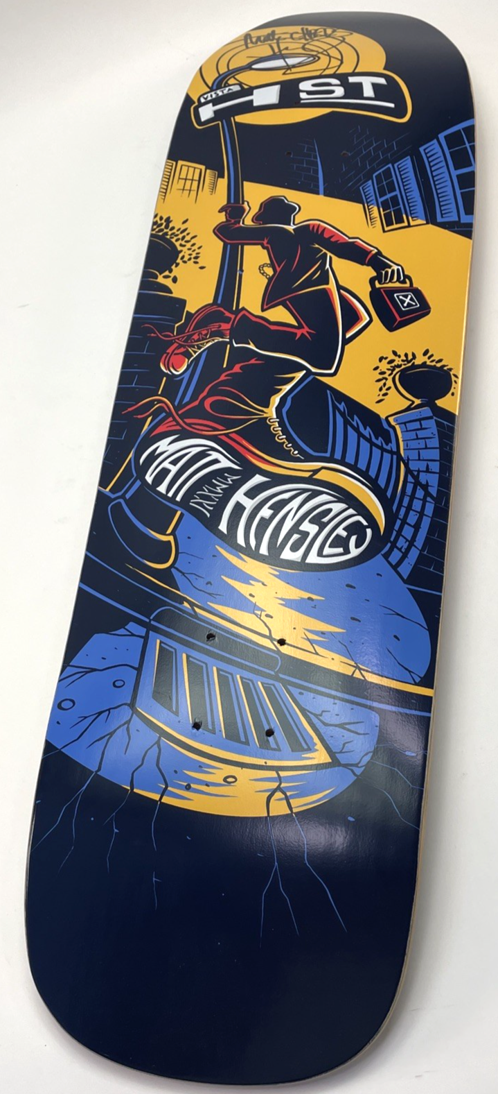 Matt Hensley H-STREET Vista Pole Swinger Skateboard Deck Signed 32.5" x 9"