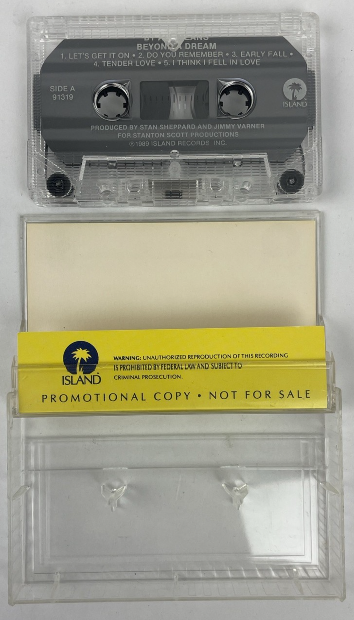 By All Means " Beyond A Dream " Cassette Tape 1989 Island Records Promo Copy