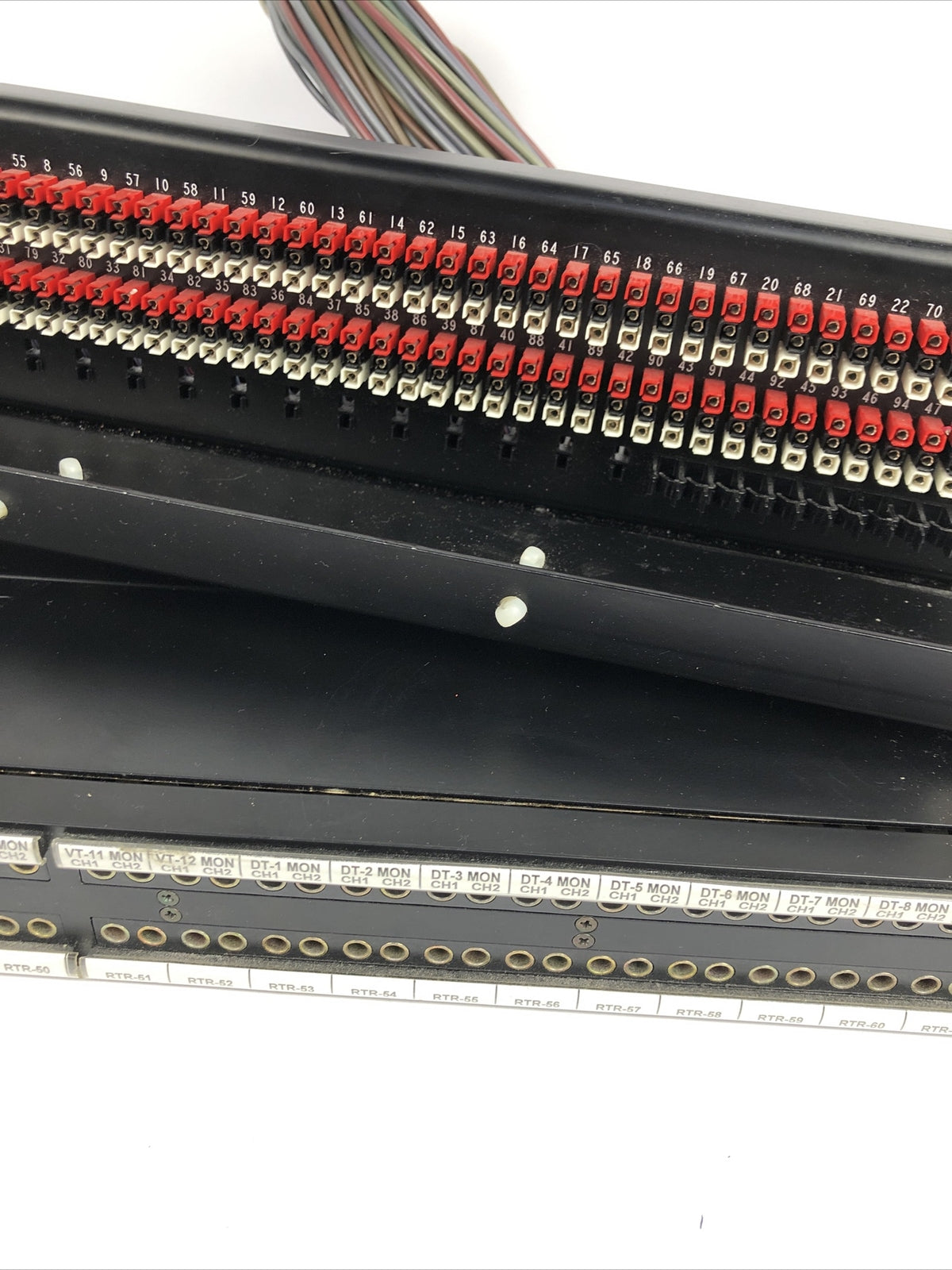 ADC 96 Bantam TT patchbay connected  to ADC UP-96NMKII  PPC RACKMOUNT PATCHBAY 1