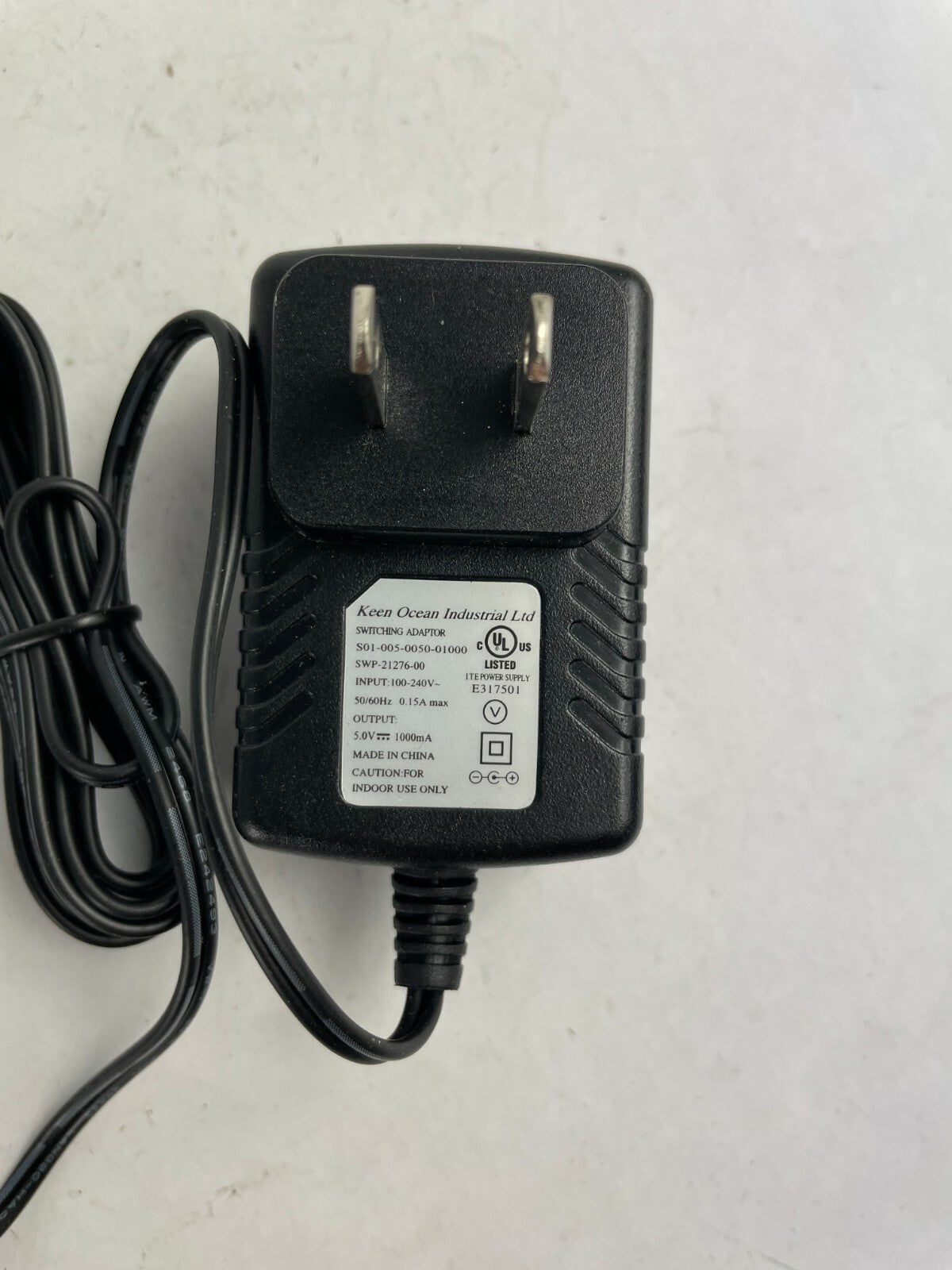 Genuine Keen Ocean S01-005-0050-01000 Output 5V 1000 mA Power Supply Adapter A78