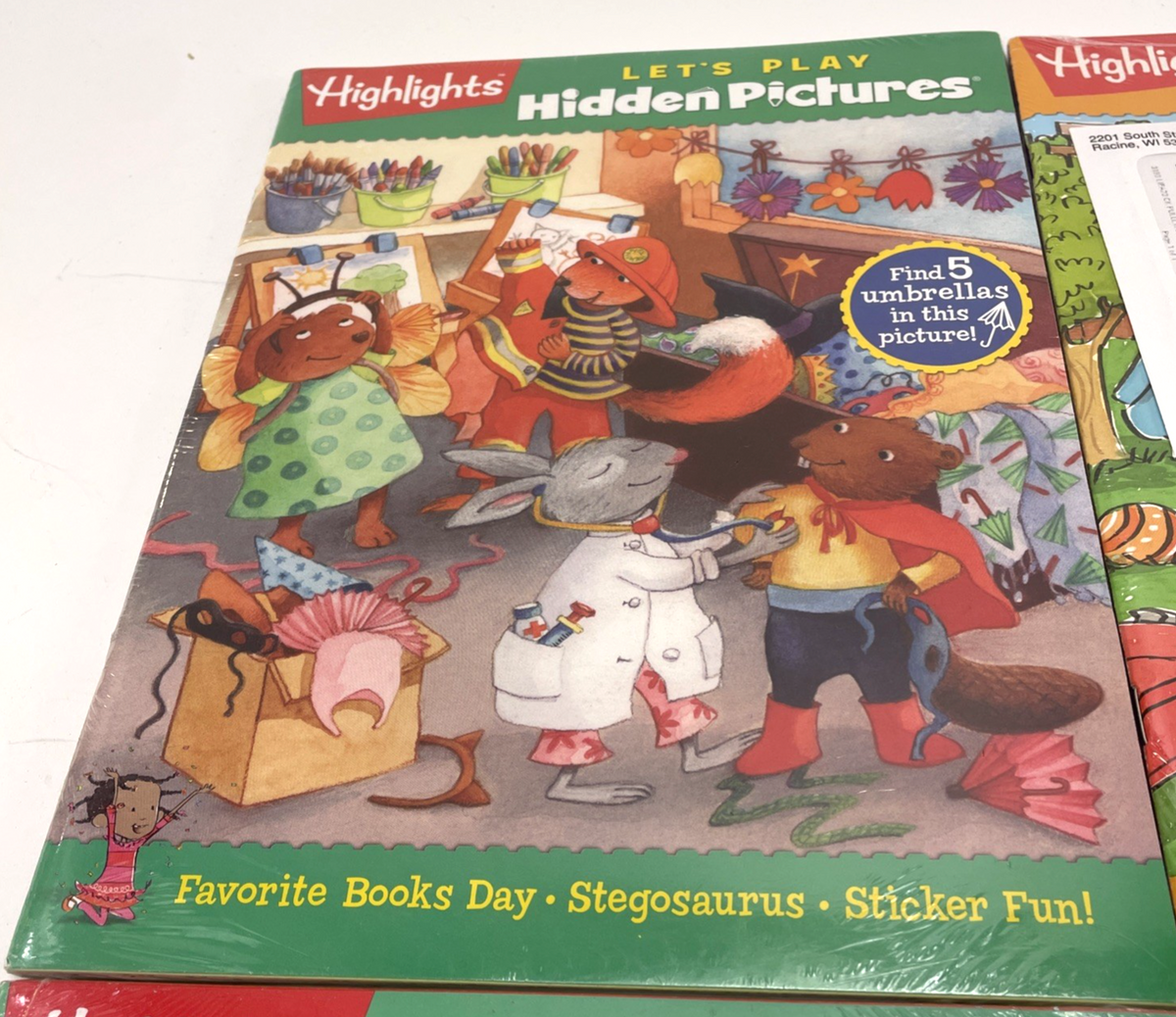 Highlights Let's Play Hidden Pictures Puzzles Books Lot of 4 - Brand New Sealed