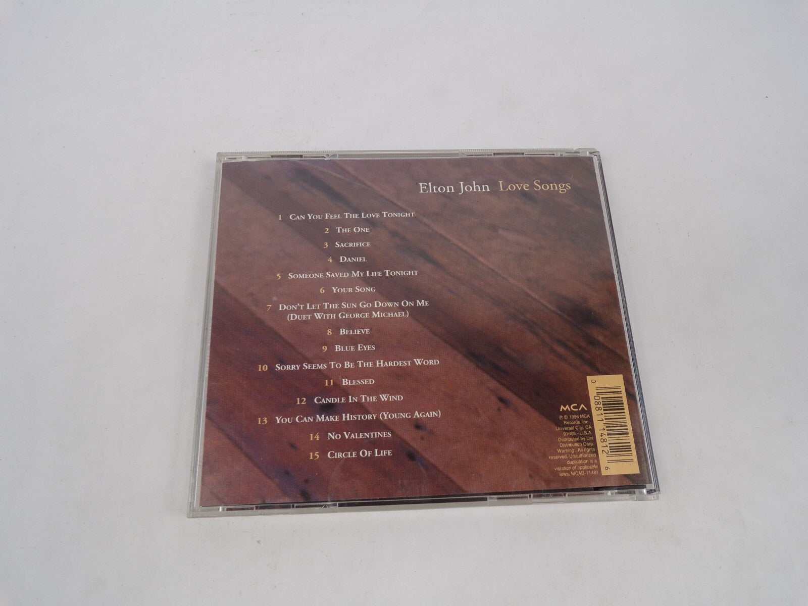 Elton John Love Songs Can You Feel The Love Tonight The One Sacrifice CD#63