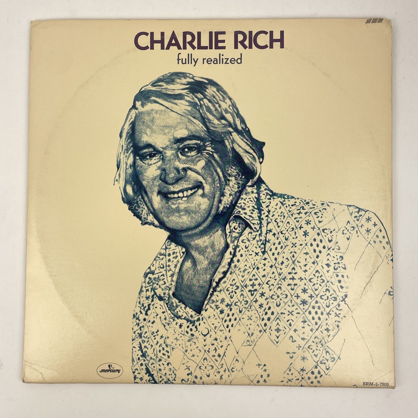 CHARLIE RICH Double LP " Fully Realized "  1974 Mercury Records Vinyl