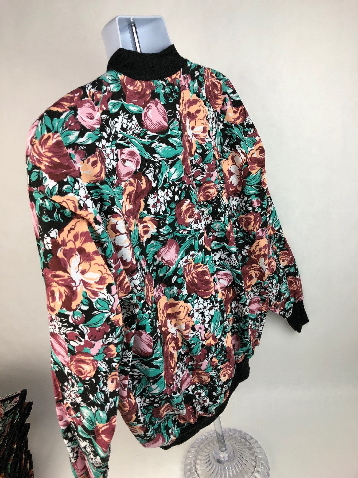 AVON VINTAGE FLORAL GARDEN'S SIPPER JACKET LARGE - X LARGE NEW NOS 1990’s FSTSHP