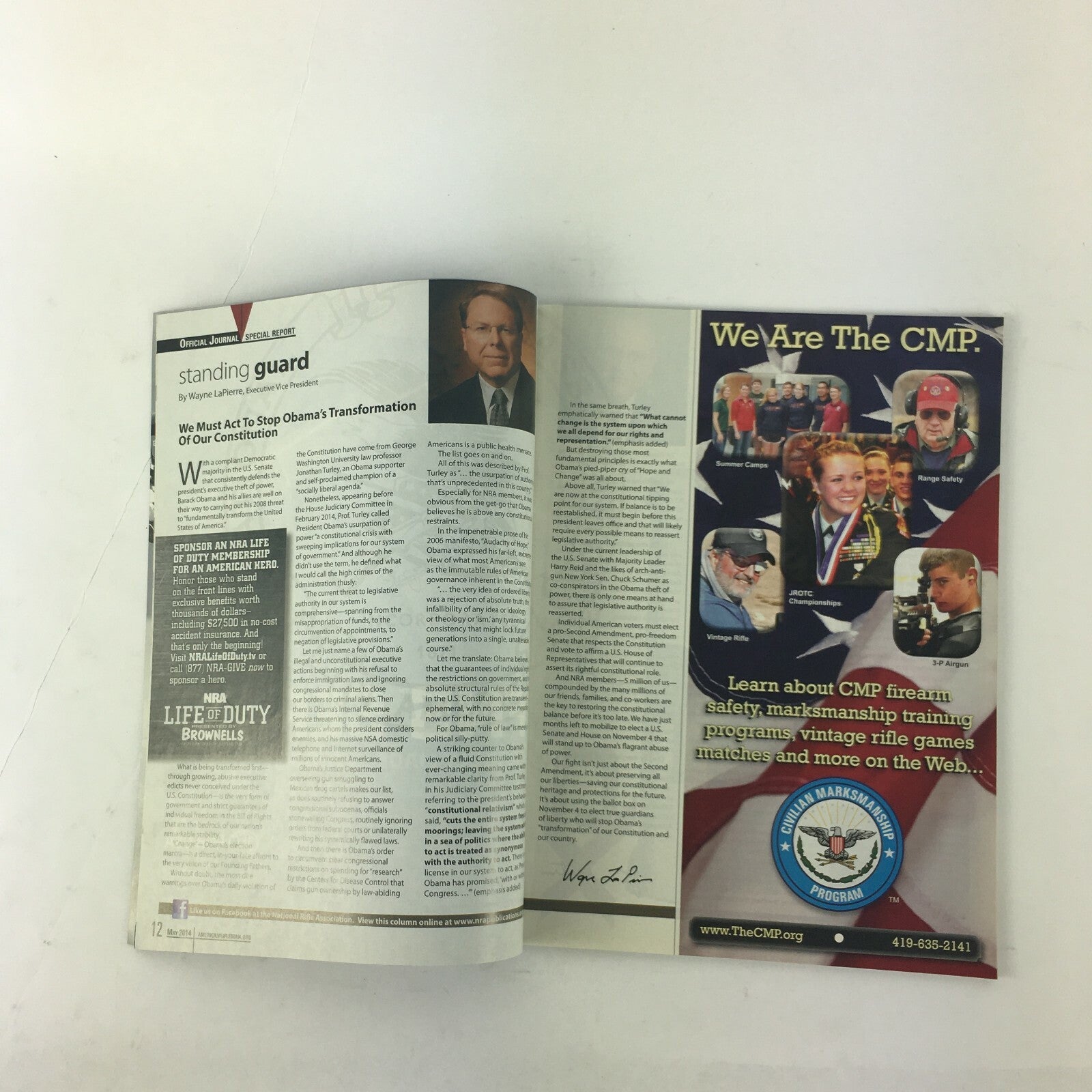 May 2014 American Rifleman Magazine Lacking Nothing Golden Bullseye Winners