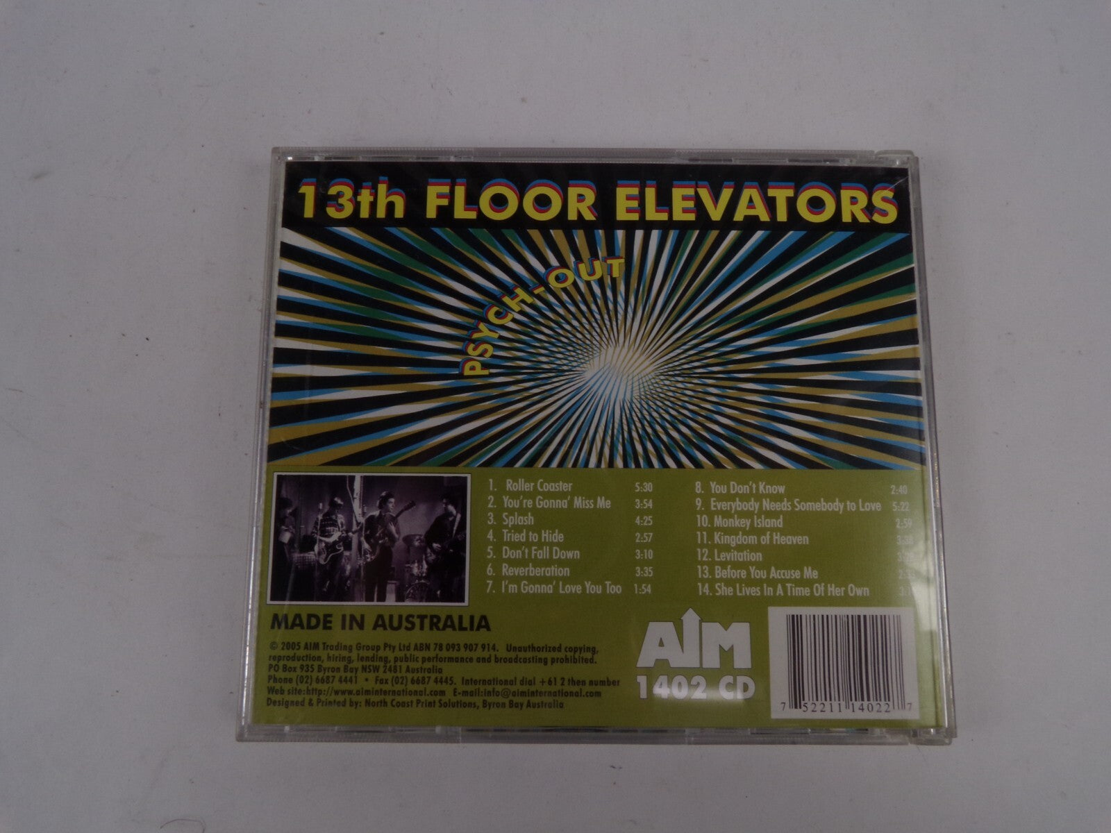 13th Floor Elevators Psych-Out Roller Coaster Splash Reverbration CD#40