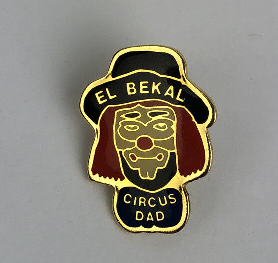 Vintage Shrine Shriners El Bekal 1" Circus Dad Lapel / Hat Pin - Brass & Enamel