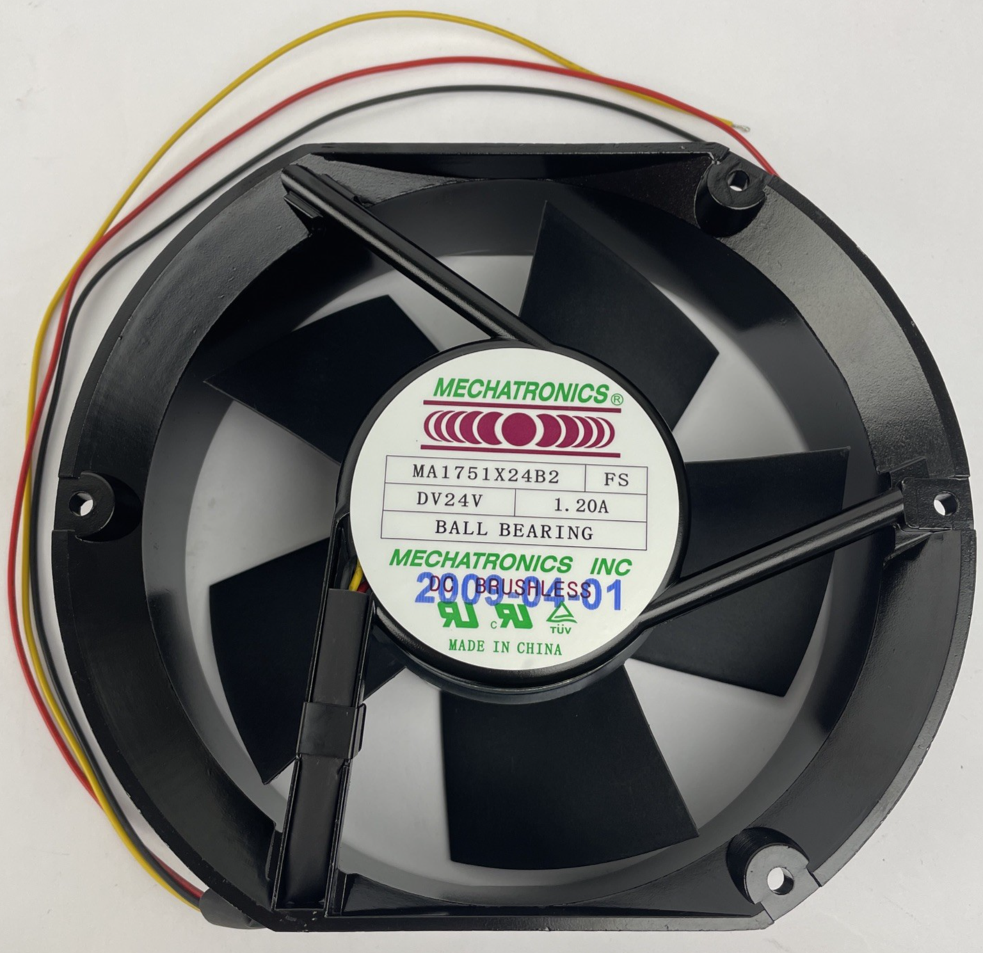 Mechatronics MA1751X24B2 Brushless Axial Fan 24VDC 290CFM 3400RPM 172x150x51mm