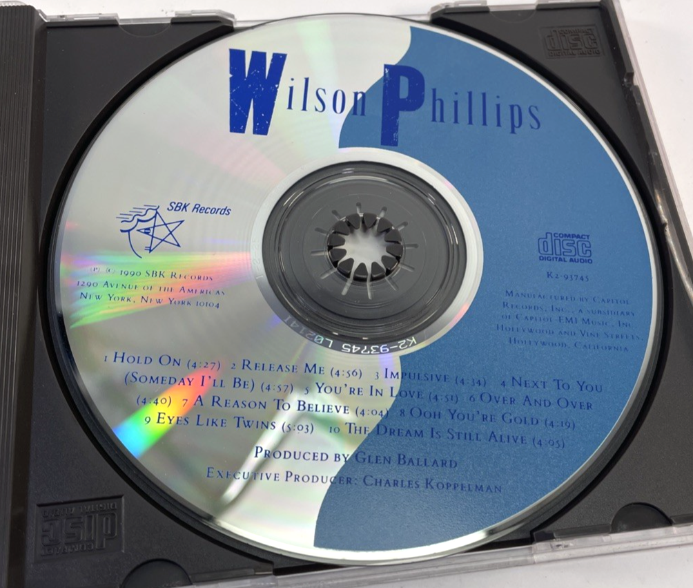 Wilson Phillips - Self Titled " Wilson Phillips " - Digital Audio CD 1990 SKB