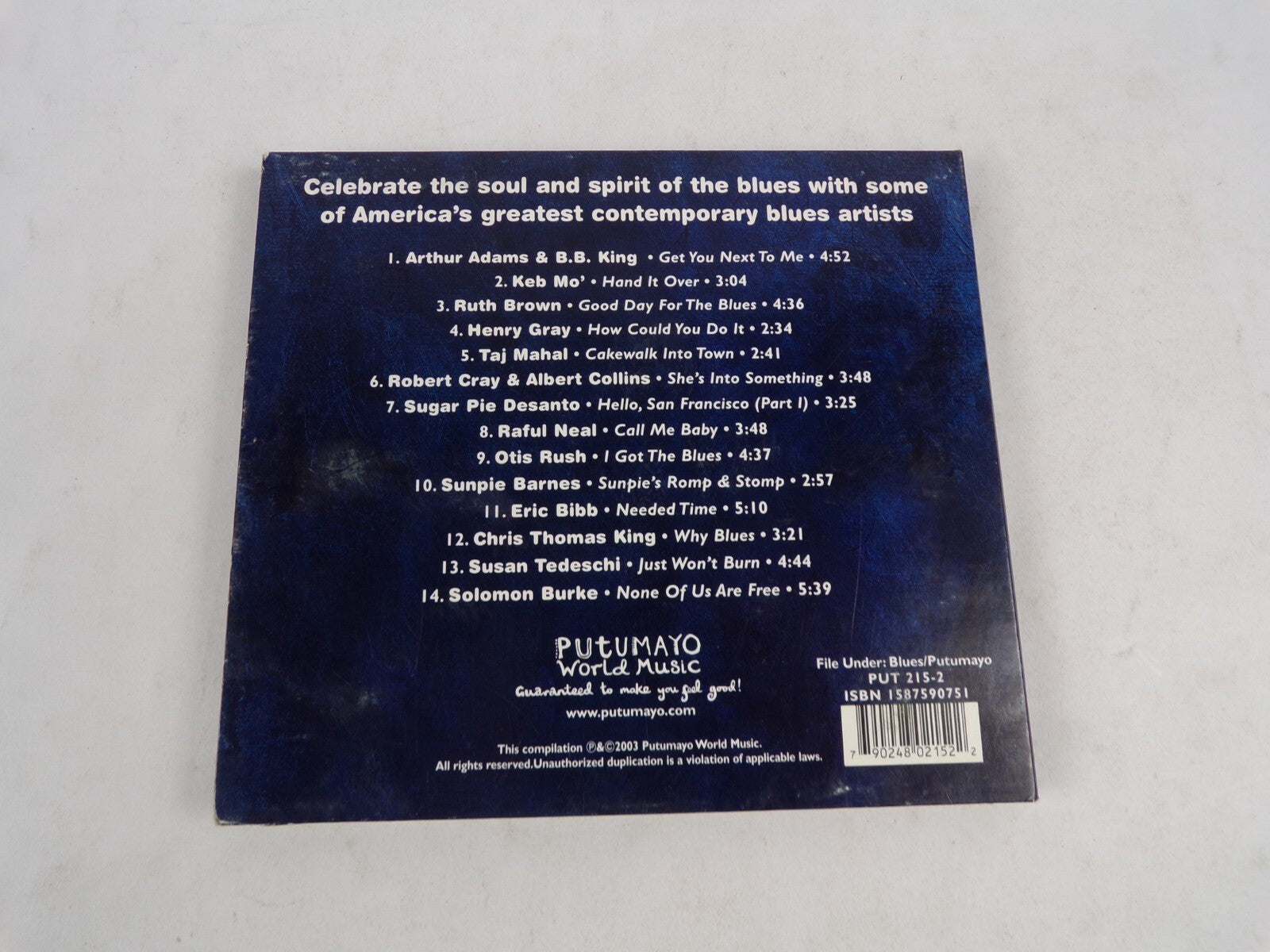 American Blues Put U May O Prasents Arthur Adams & B.B.King Keb Mo' Ruth CD#58