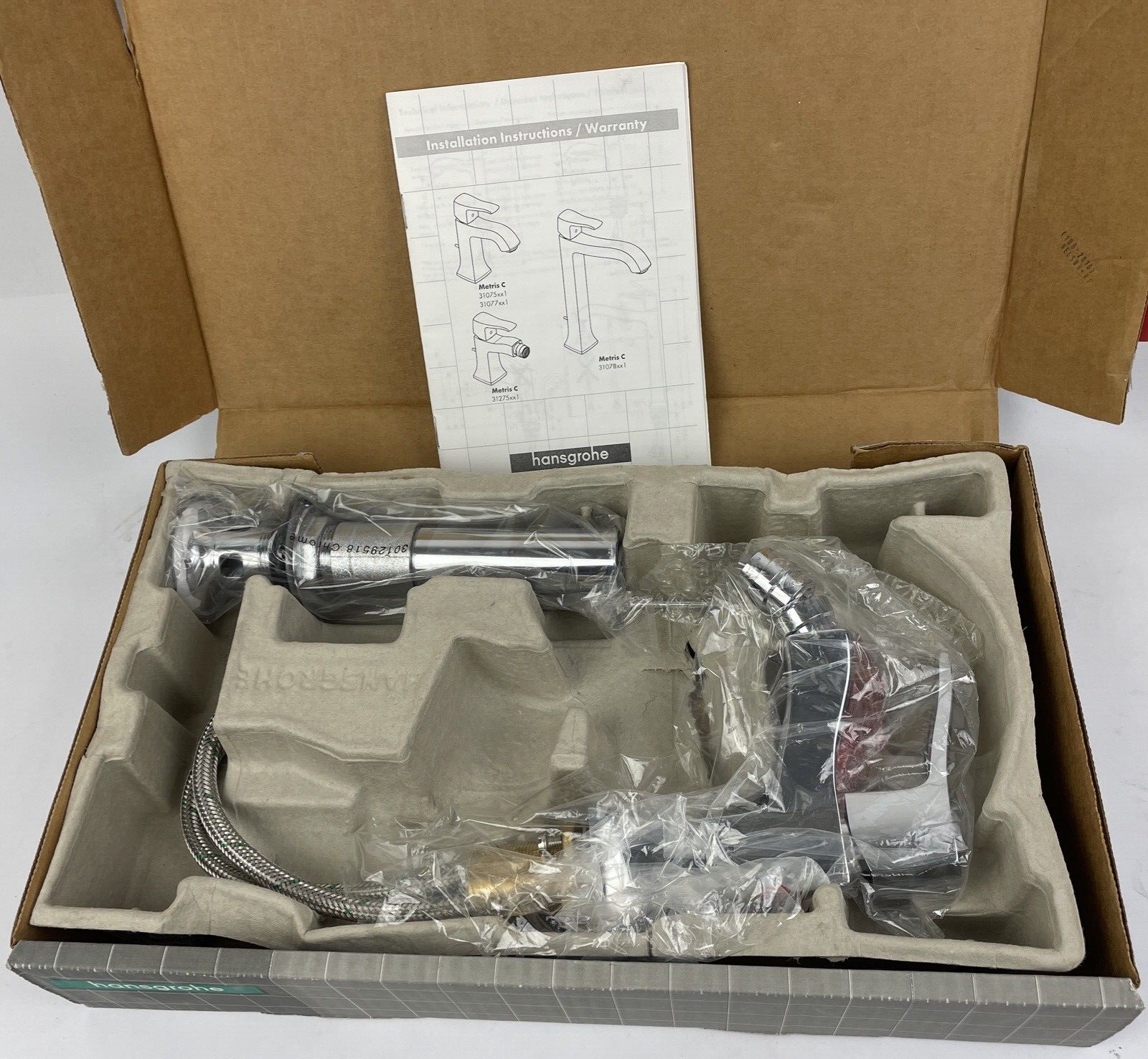 Hansgrohe 31275001 Metris C single hole bidet faucet chrome OEM