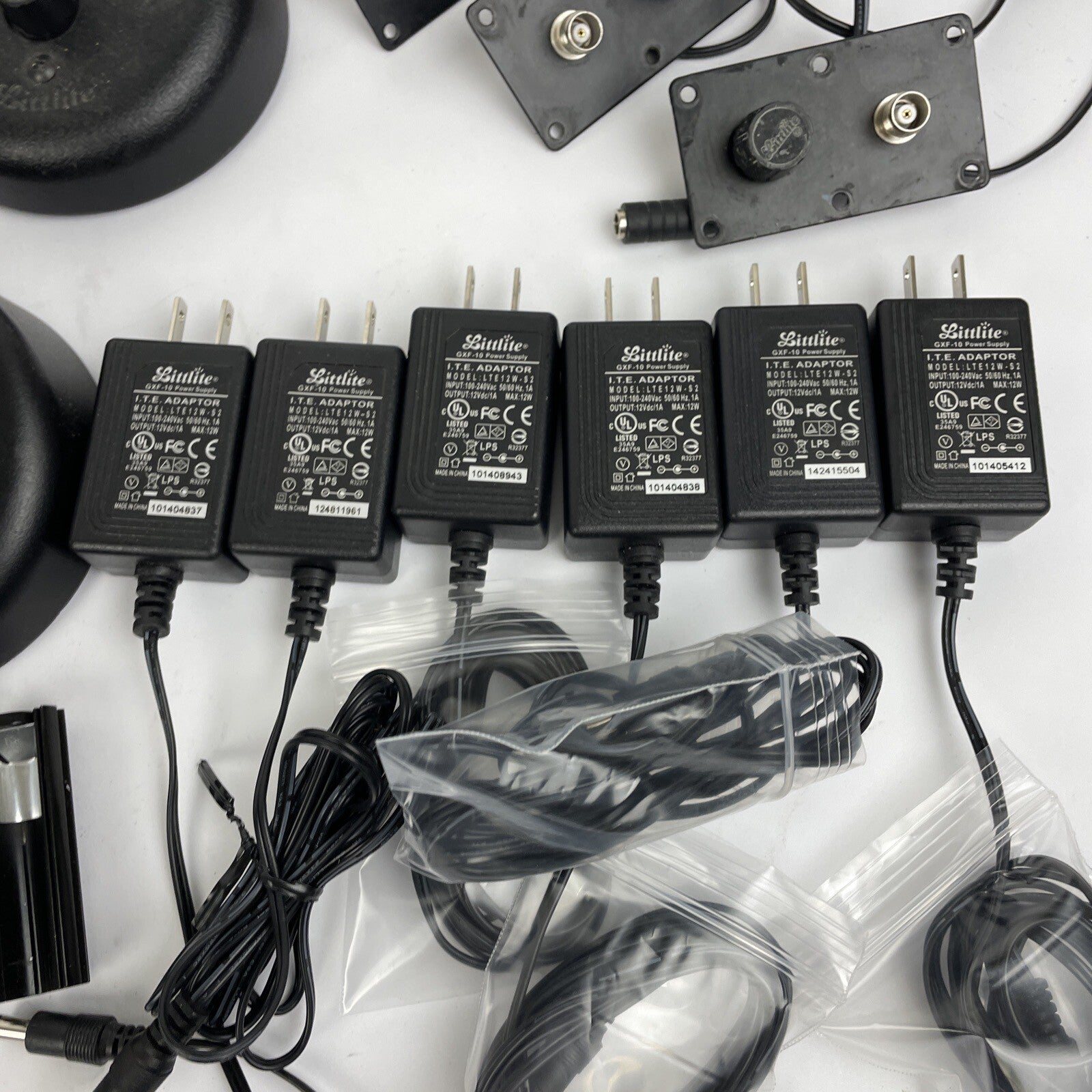 Huge Lot of Littlite Model WXF Goose Neck Lamp Parts Power Supply Bundle POTS