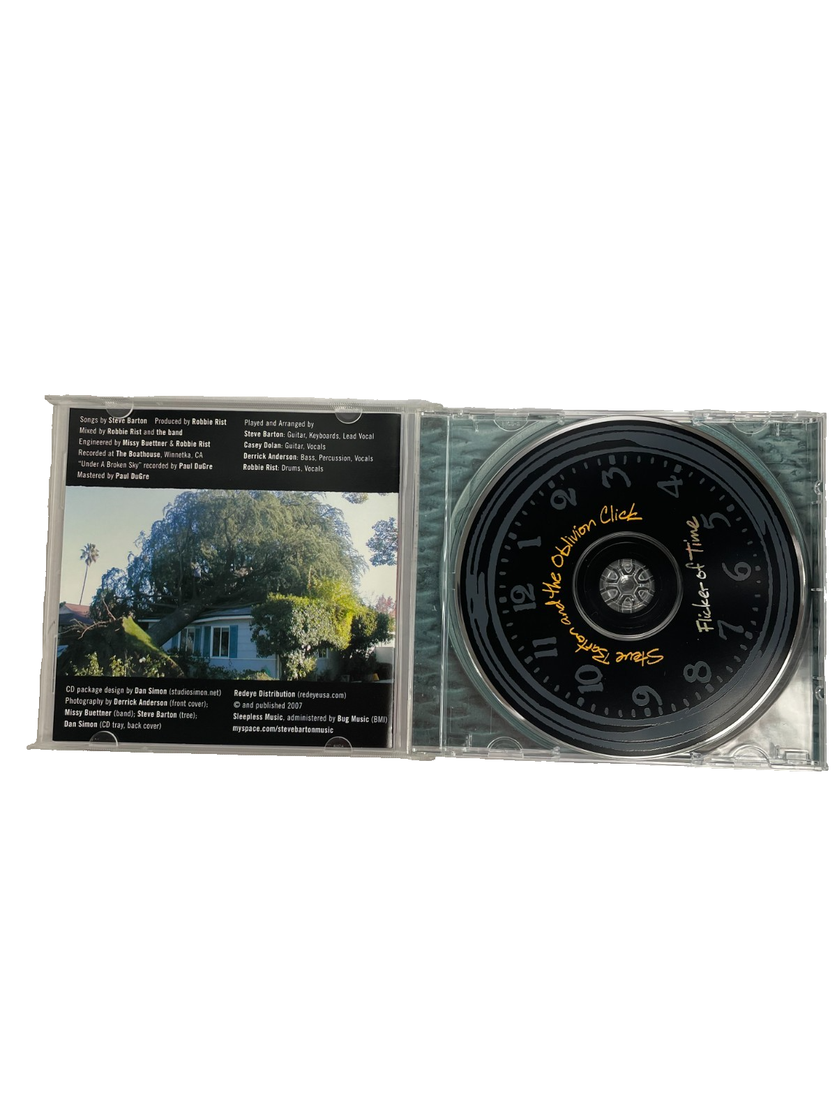 Steve Barton and The Oblivion Click Flicker of Time Cartoon Safe Thrill CD#6