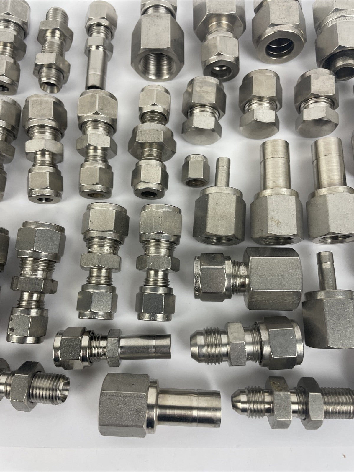 Large Lot Of SWAGELOK CAJON GYROLOK SS Stainless Hydraulic Fittings Asst. Sizes