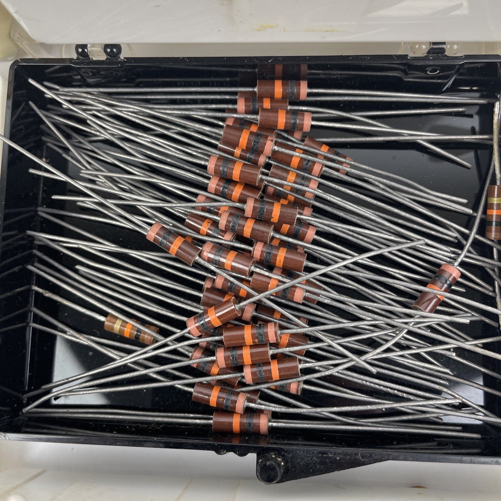 Lot of 2000 + Vintage Resistors Allen-Bradley Carbon Comp, Wirewound, Cement