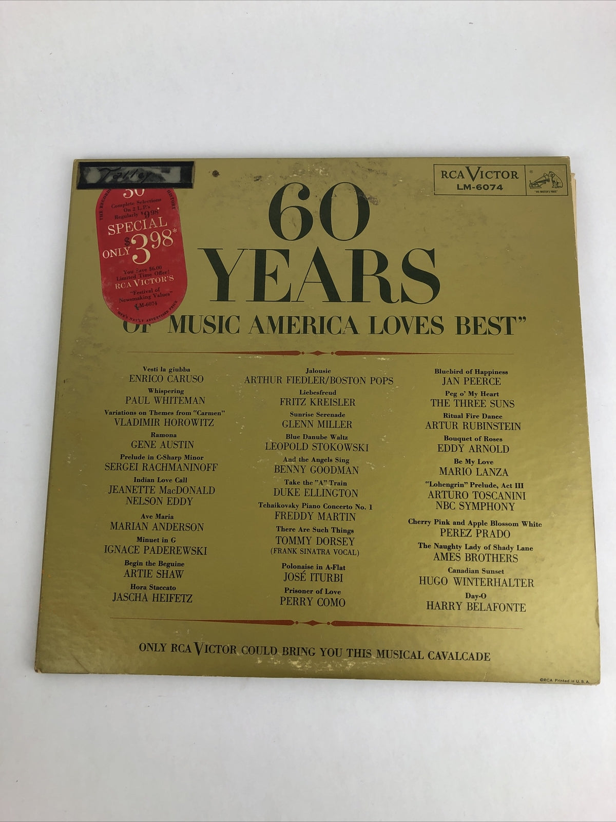 RCA/Victor LM-6074 Various Artists - 60 Years Of Music America Loves Best 1959