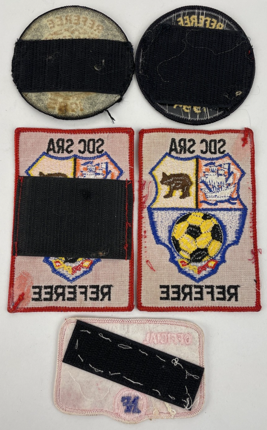 VINTAGE UNITED STATES SOCCER FEDERATION REGIONAL REFEREE YOUTH REG PATCH LOT (5)