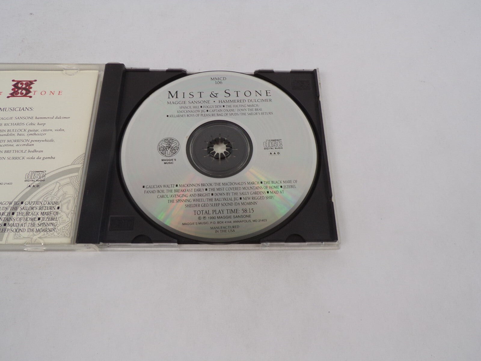 MIST & Stone Maggie Sansone Hammered Dulcimer Sue Richards Robin Bullock CD#71