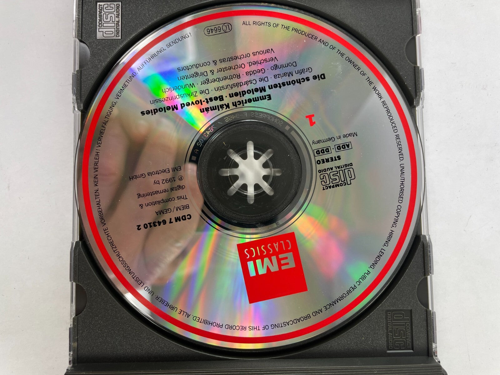 Emmerich Kalman Die Schonsten Melodien Rothenbrger CD#72