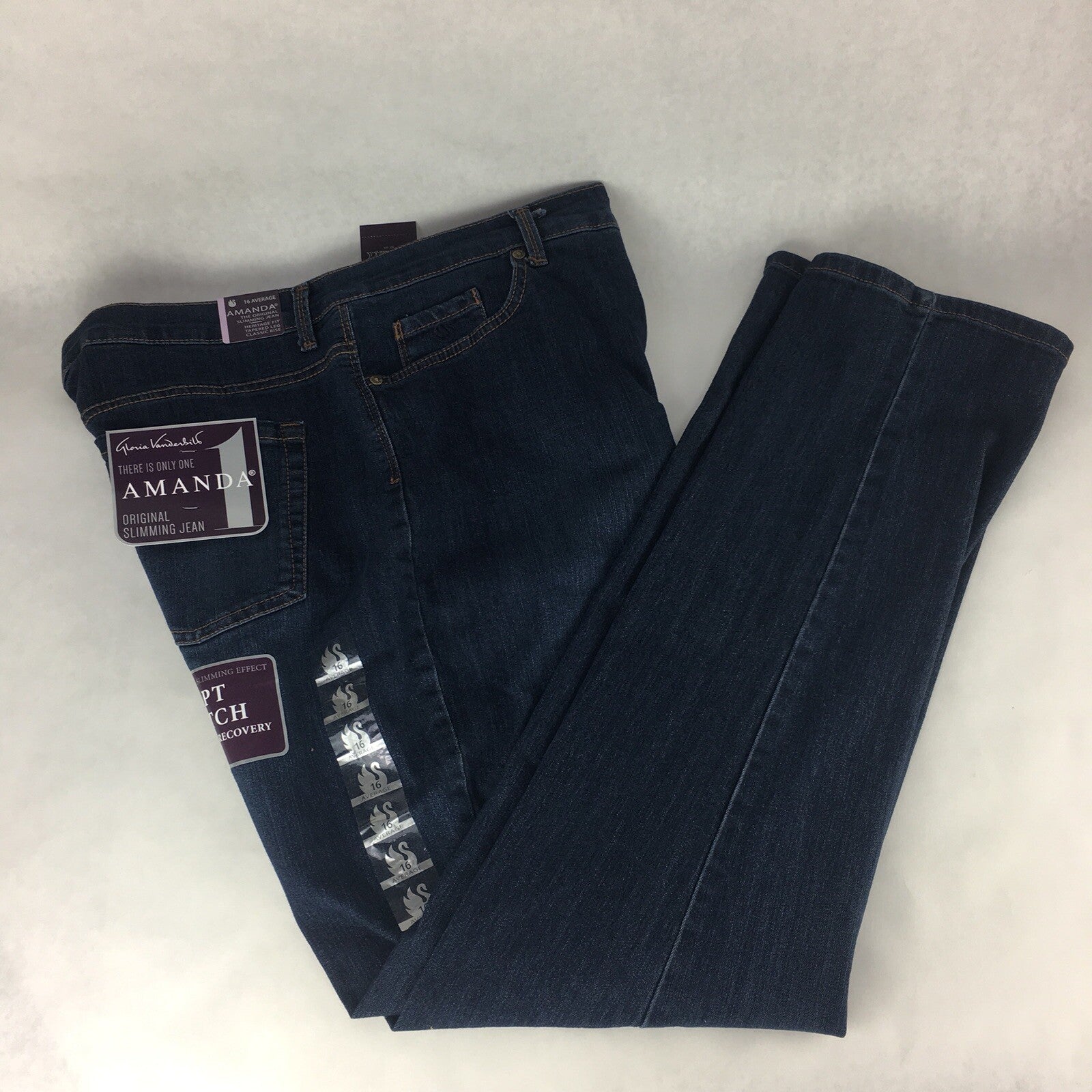 Gloria Vanderbilt Amanda Original Slimming jeans Size 16 average