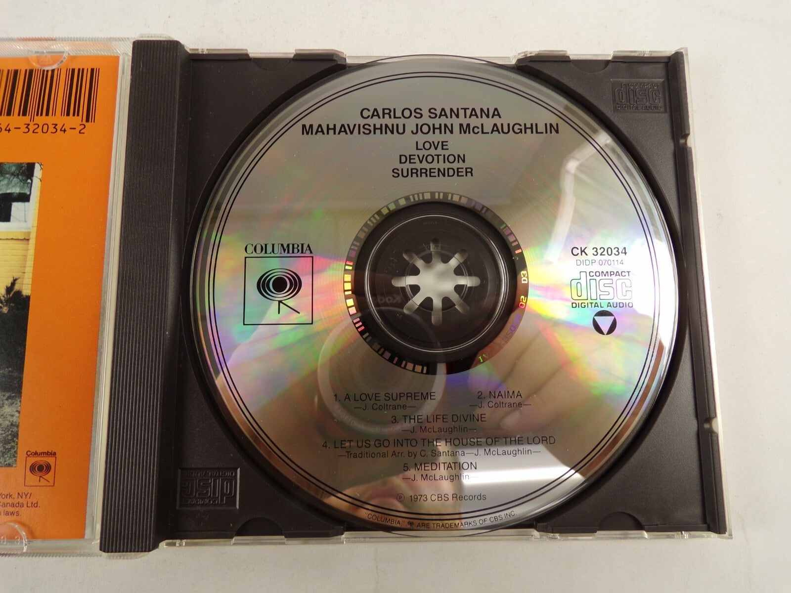 Santana Mclaughlin Love Devotion Surrender Naima Meditation CD#48